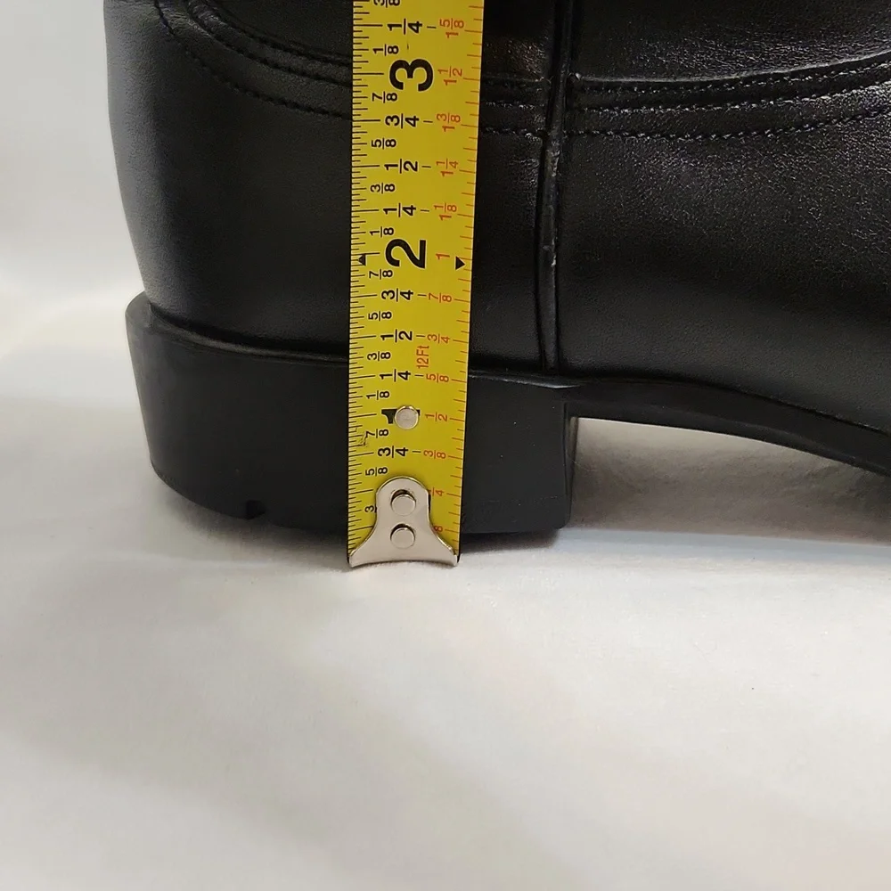 Ariat Heritage Roper Black Full Grain Leather Western Boots (M Size 8D)